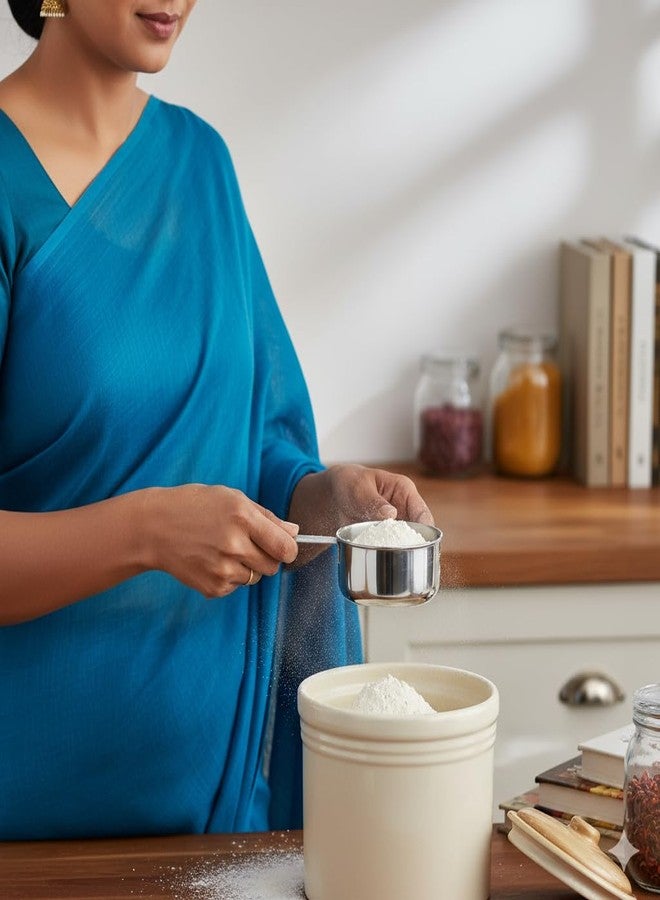 Human Hydro Stainless Steel Measuring Cups Set for Kitchen Baking & Cooking (4 Pieces) | 1/4, 1/3, 1/2 & 1 Cup | Rust-Free, Food-Grade & Accurate for Dry and Liquid Ingredients - Image 3